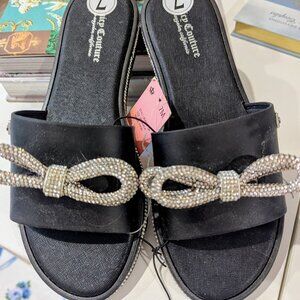 Juicy Couture Bow Jeweled Slides